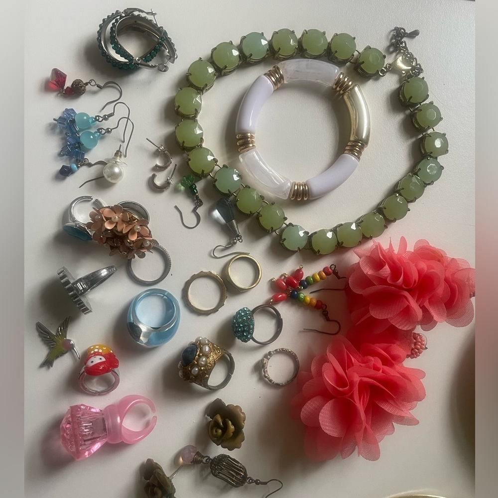 Lot of Jewelry from Anthropologie, Francesca’s, and Madewell